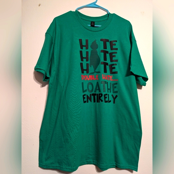 Hand Crafted Tops - How the Grinch stole Christmas short sleeve extra large shirt